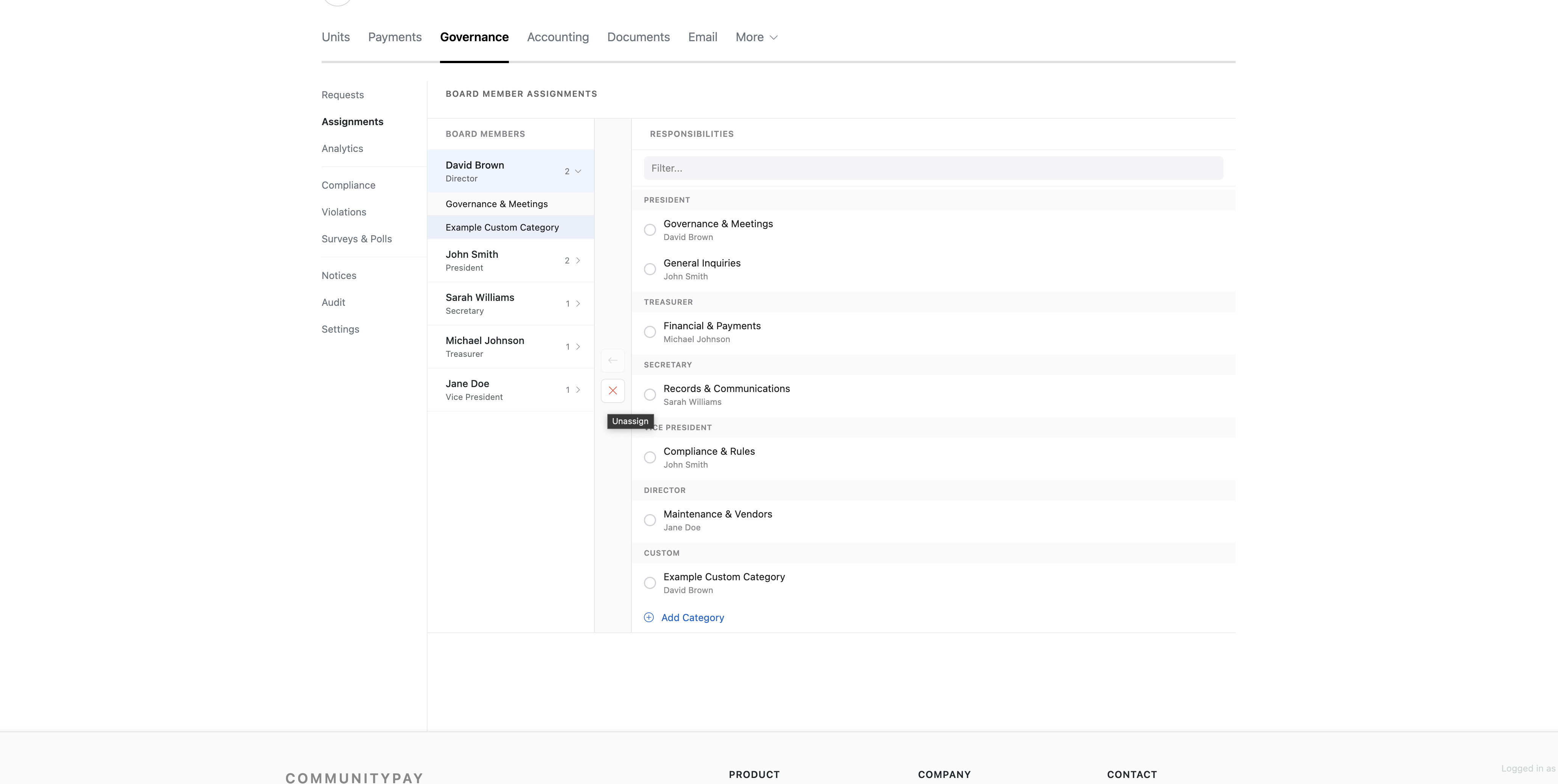Accountability Dashboard